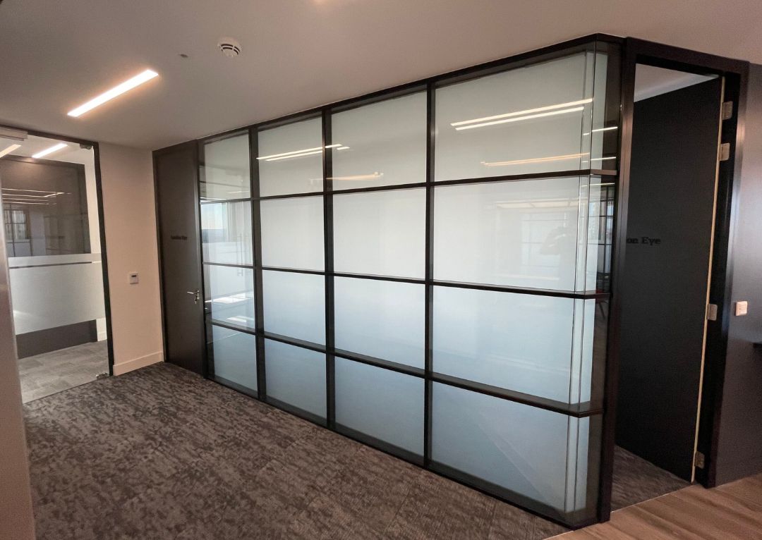 Glass partitions