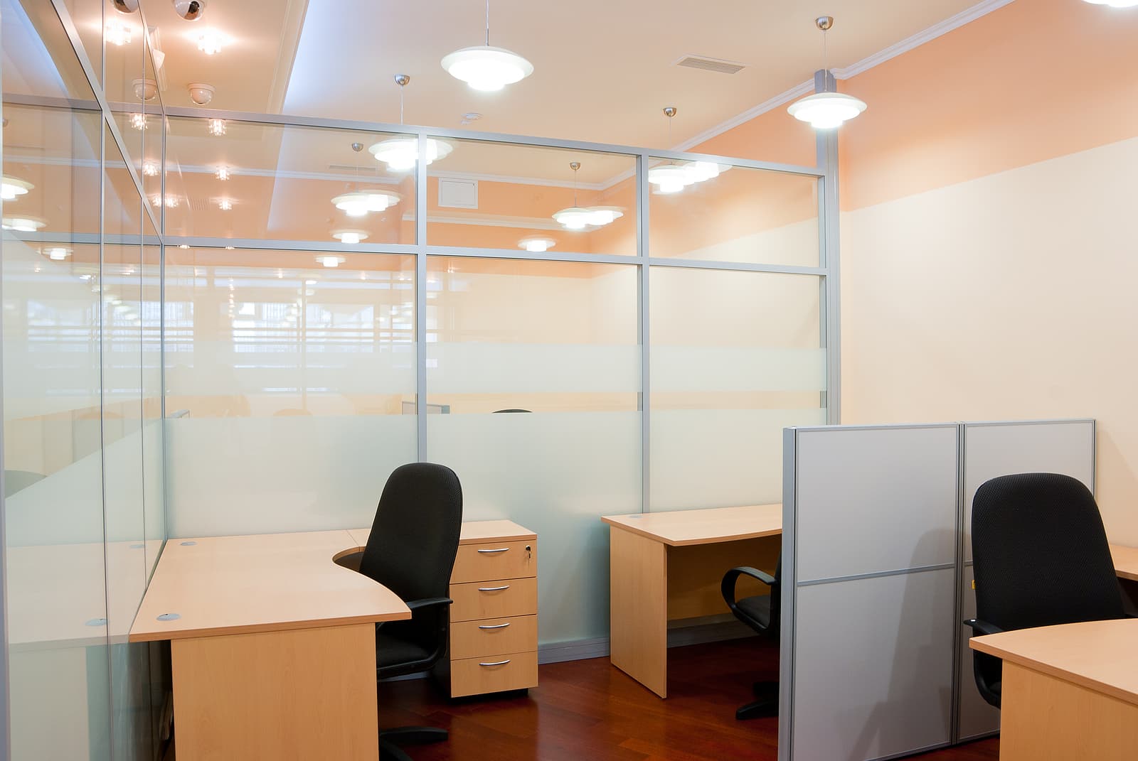 glass partition - Modern office interior